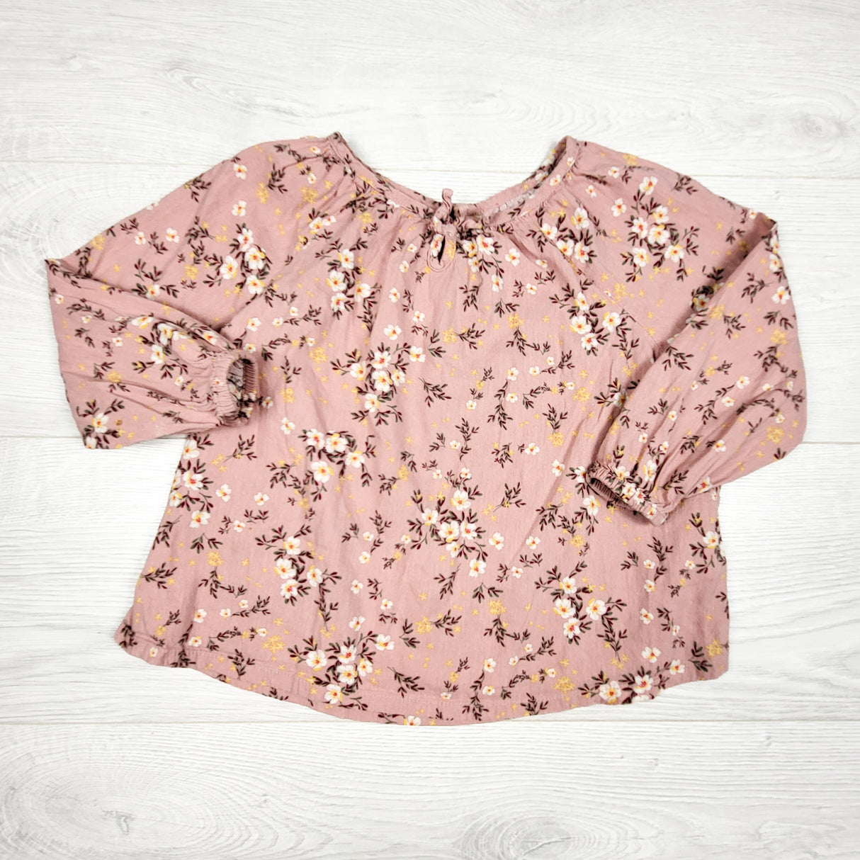 Old Navy pink floral print top. Size 3T