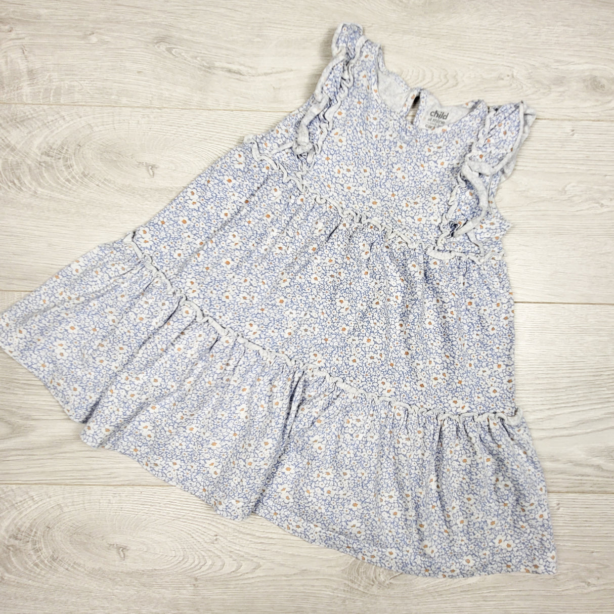 Child of Mine blue floral print dress. Size 3T