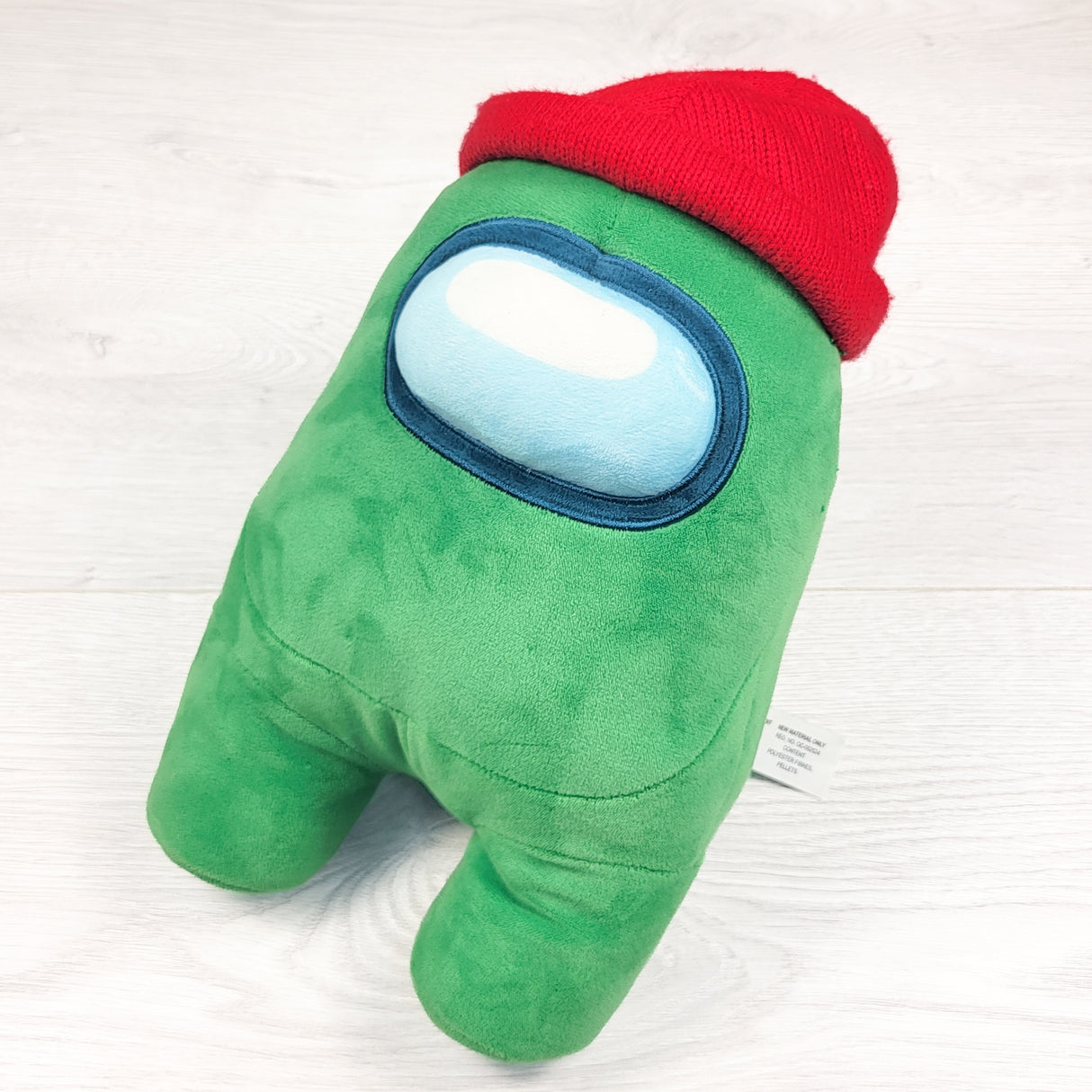 Among Us Green Crewmate Plush with Red Beanie Hat
