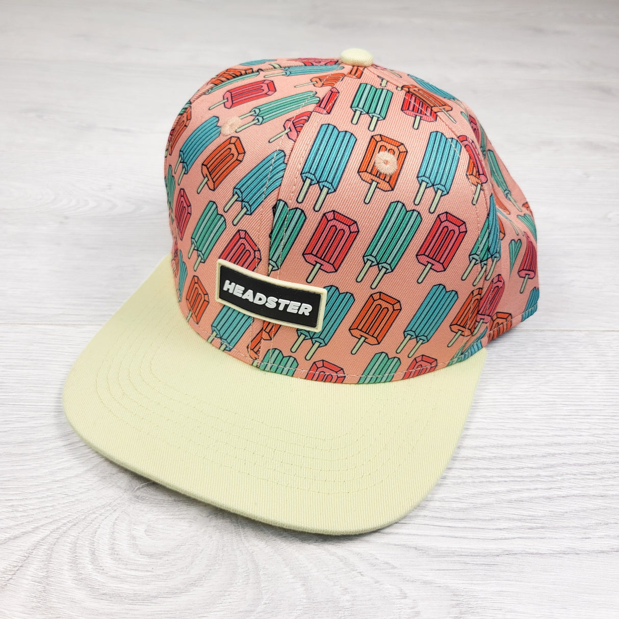 Headster snapback cap with popsicles. Size 7 to 14+