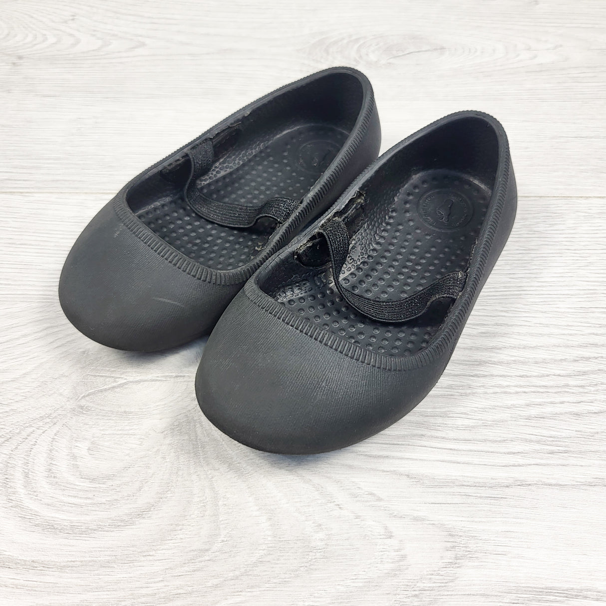 Native Shoes black "Marlot" rubber ballet flats. Size 6
