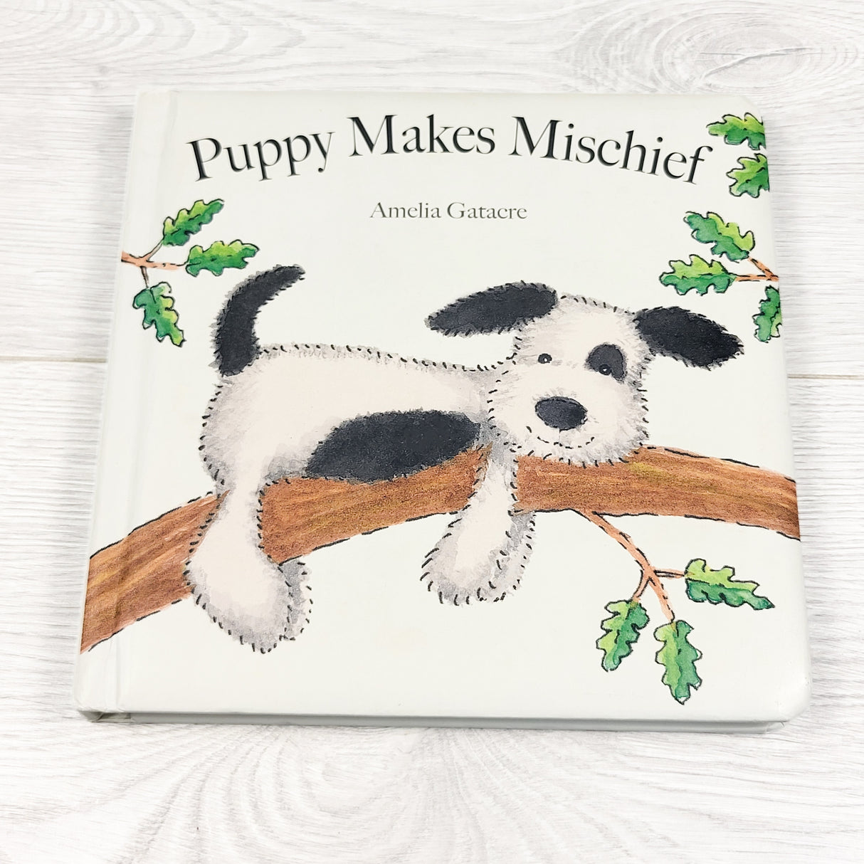 Jellycat "Puppy Makes Mischief" hardcover book