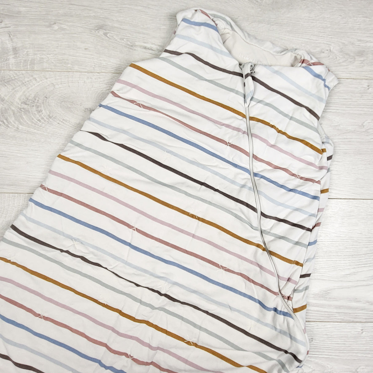 Loulou Lollipop "Canyon Rainbow / Pastel Stripes" Sleep Bag. Size 18-36 months - AS IS