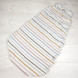 Loulou Lollipop "Canyon Rainbow / Pastel Stripes" Sleep Bag. Size 18-36 months - AS IS