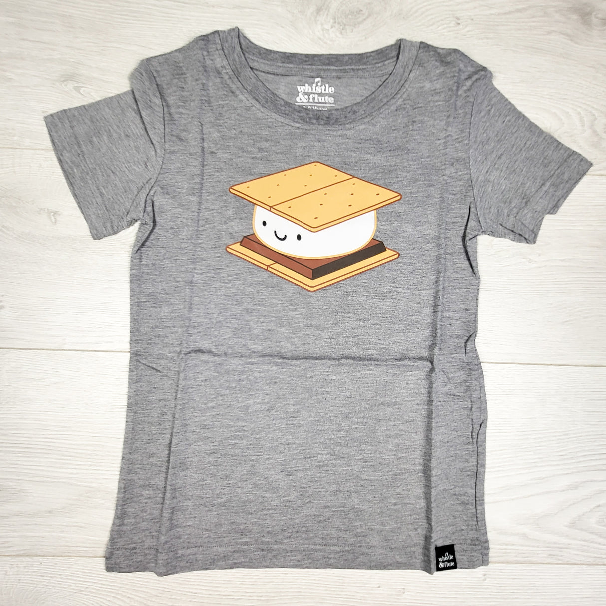 NEW - Whistle and Flute "S'mores t-shirt. Size 7/8