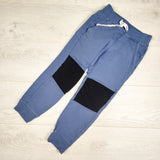 Peekaboo Beans blue "mudslide" jogger pants. Size 6 - AS IS