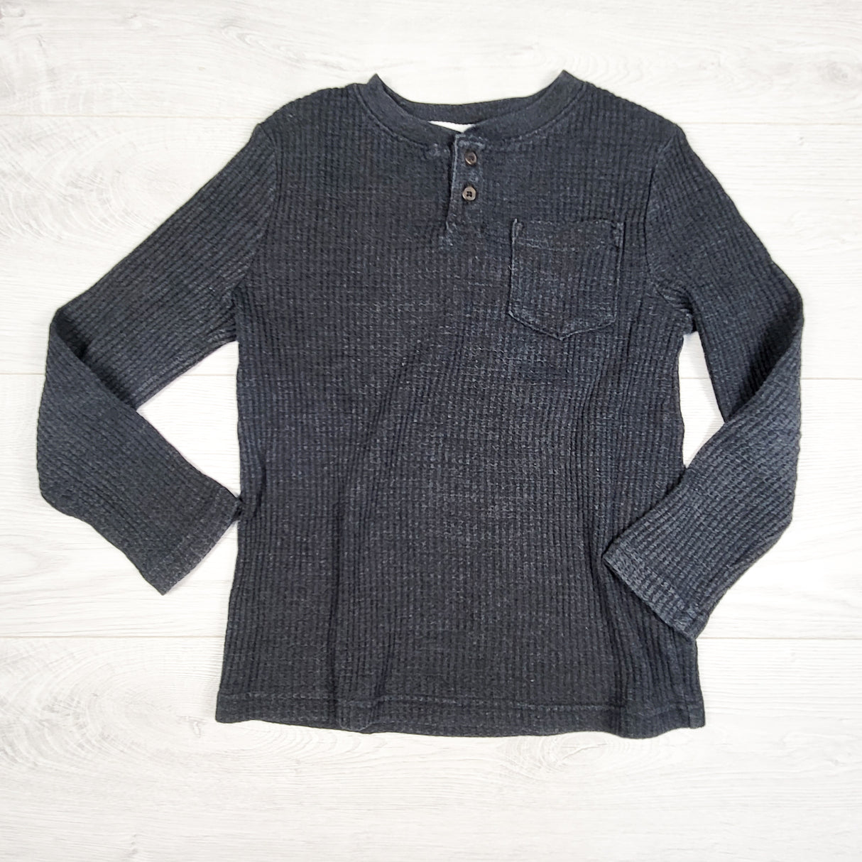 Joe grey waffle knit long sleeve top. Size 6