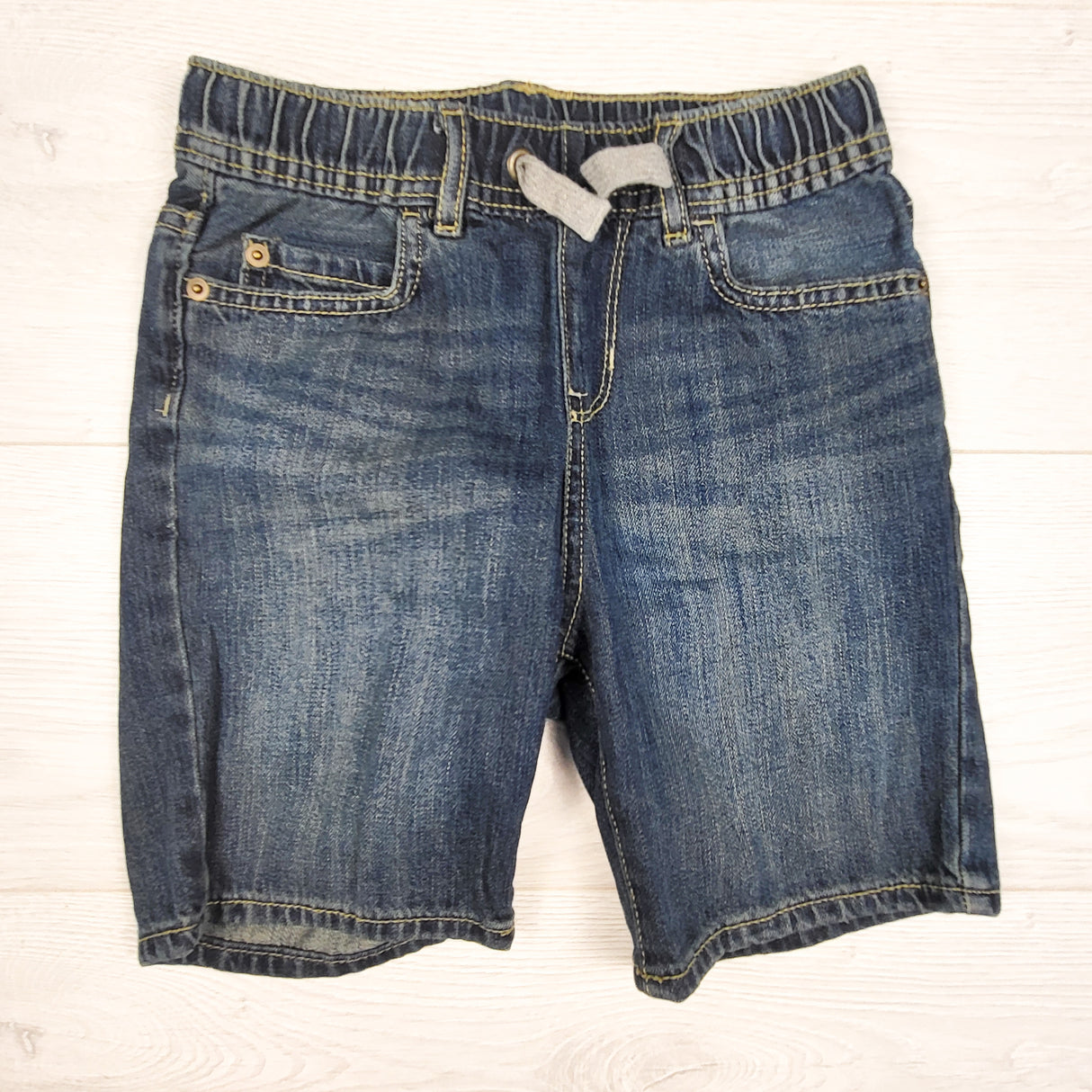 Children's Place denim drawstring shorts. Size 6