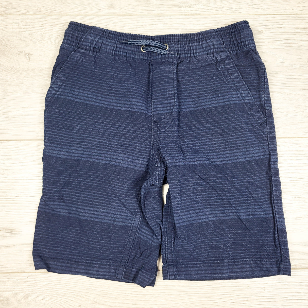 George blue striped pull-on shorts. Size 6