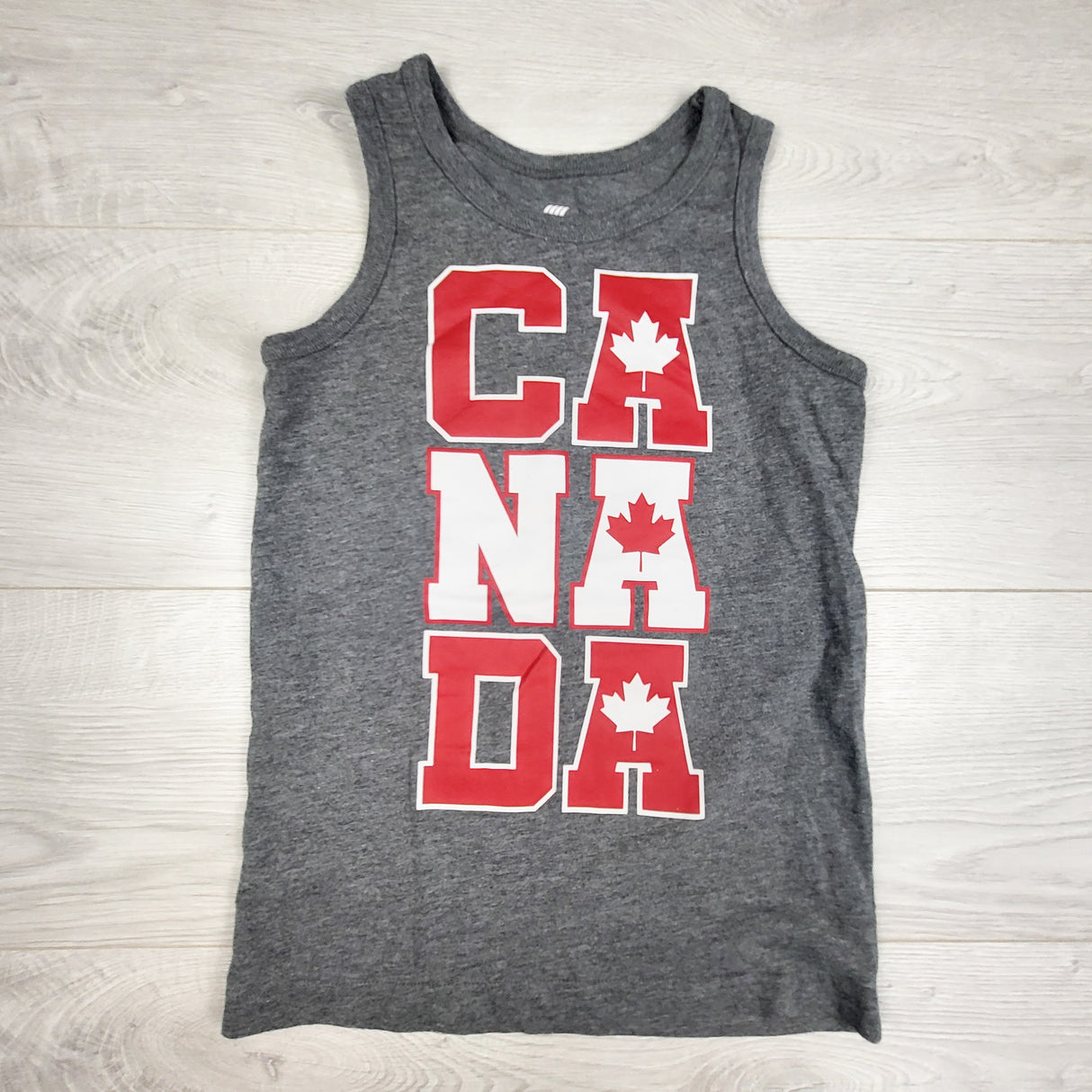 Children's Place grey "Canada" tank top. Size 5/6
