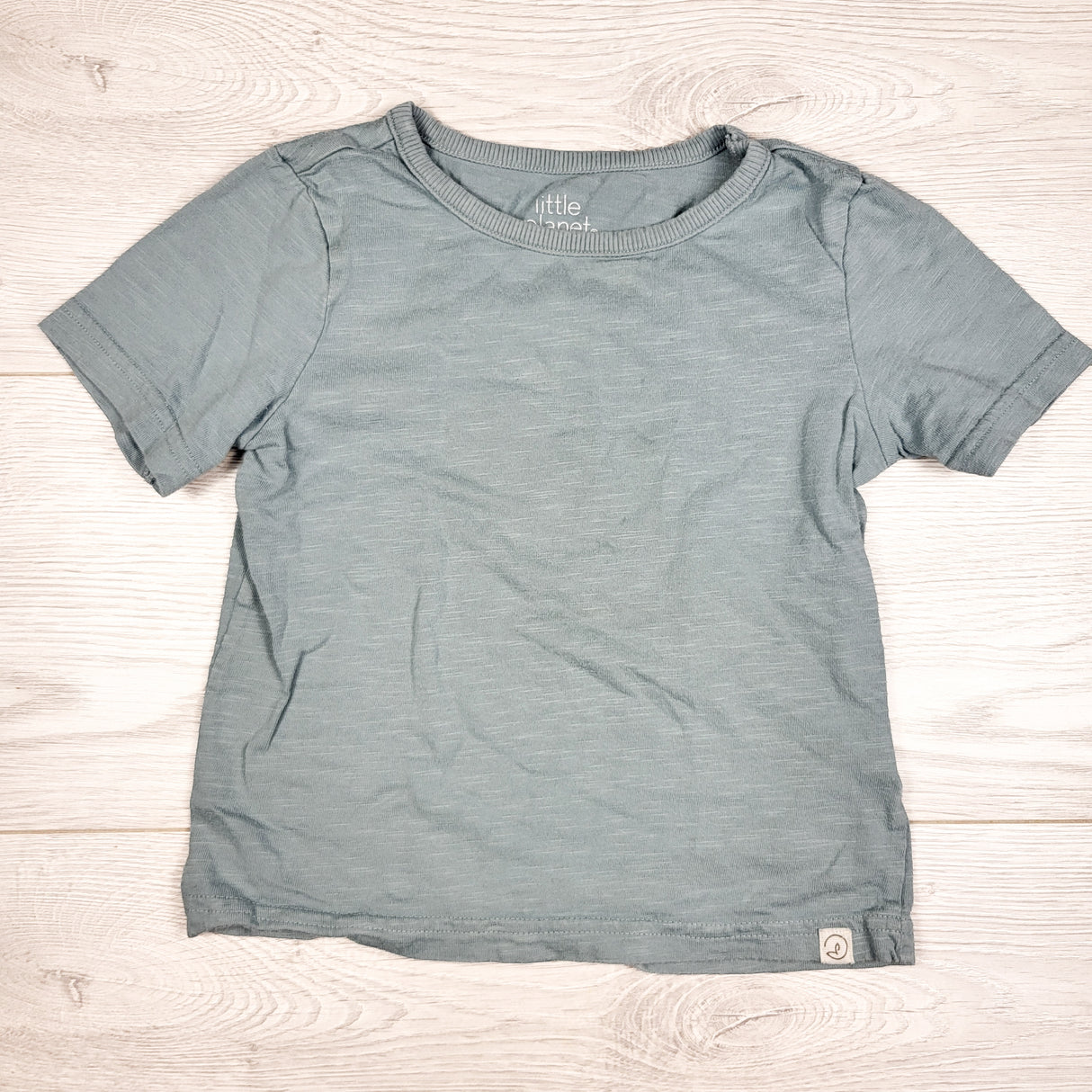 Little Planet aqua coloured t-shirt. Size 2T