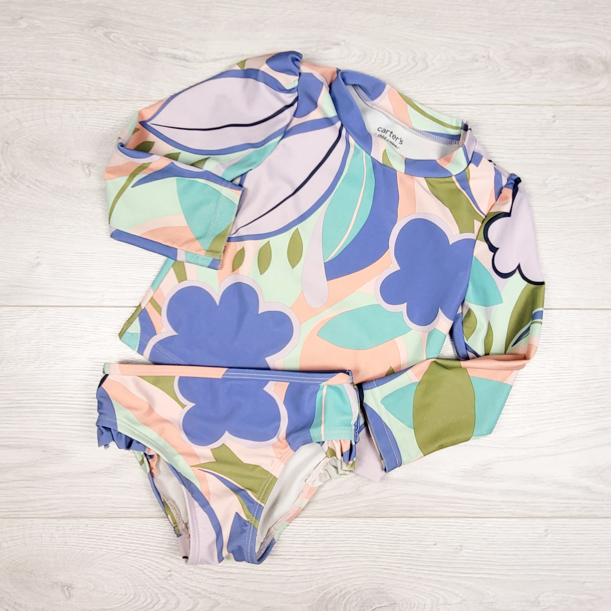 Child of Mine floral 2pc swimsuit. Size 2T
