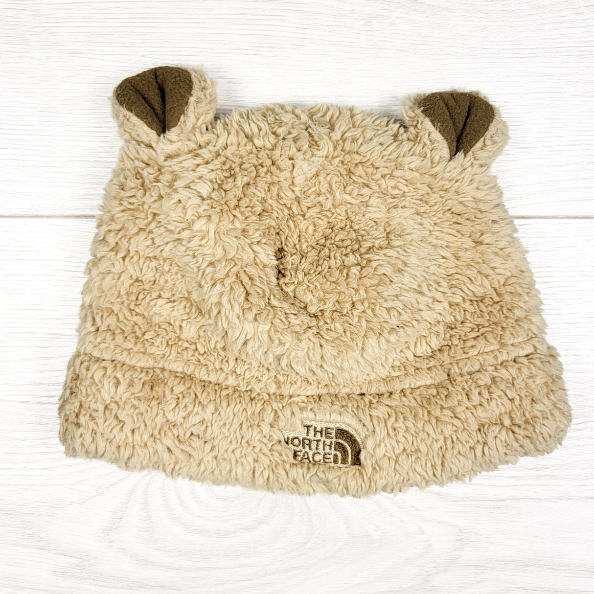 The North Face bear ear hat. Size 0-6 months