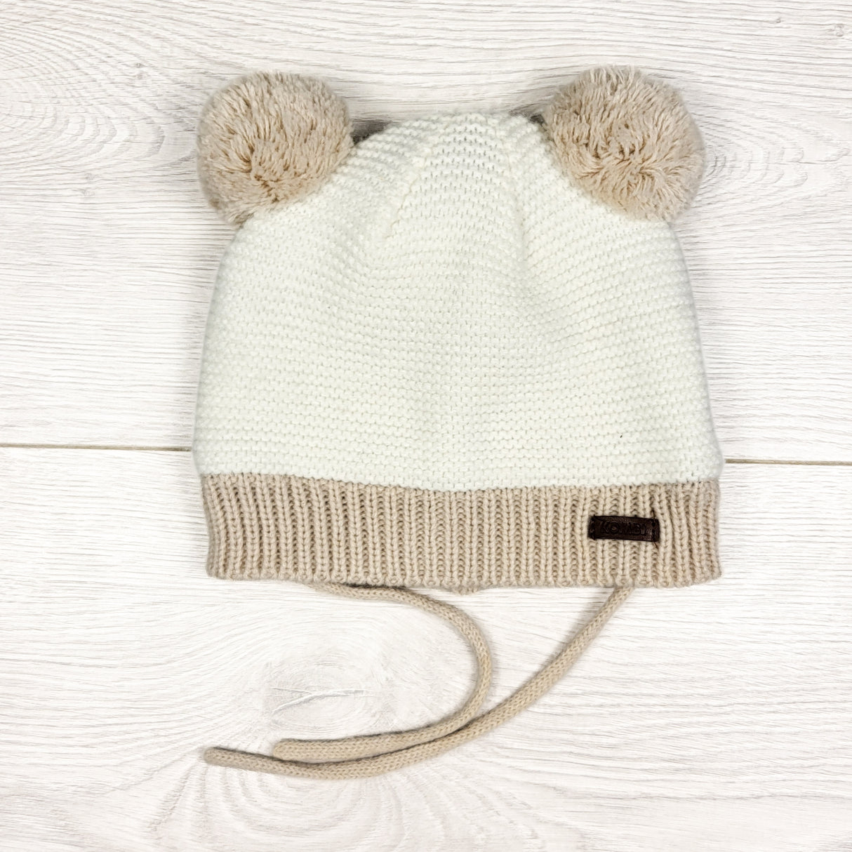 Kombi double pom pom toque. Size 9-18 months