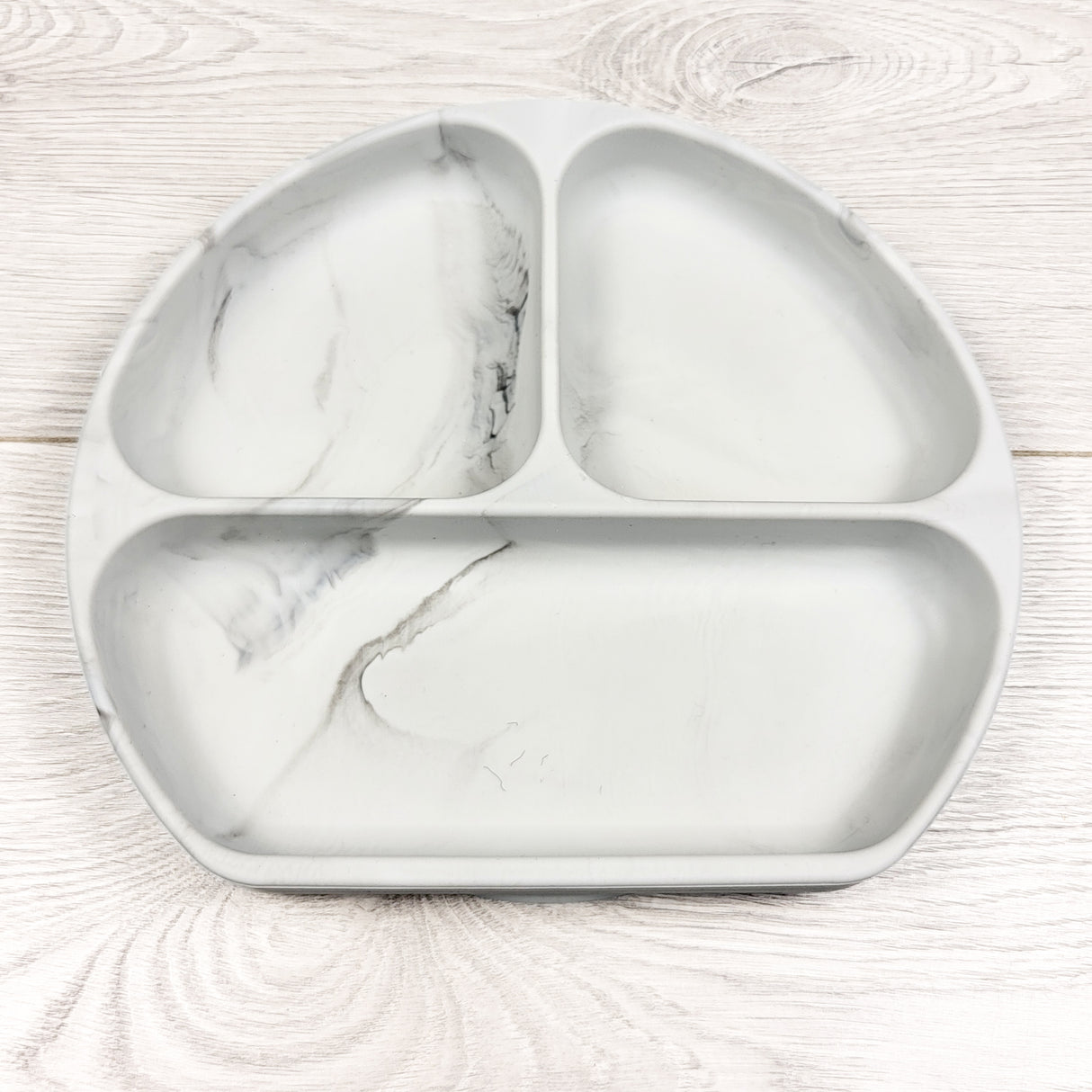Bumkins marble patterned silicone grip dish