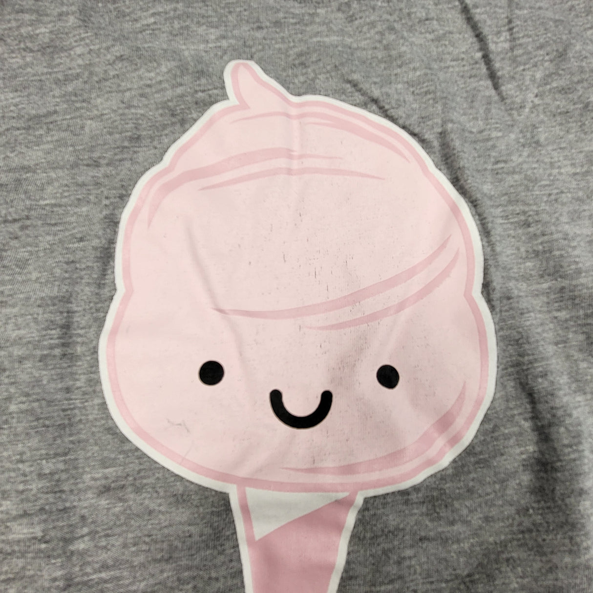 Whistle and Flute grey cotton candy t-shirt. Size 7/8 - AS IS