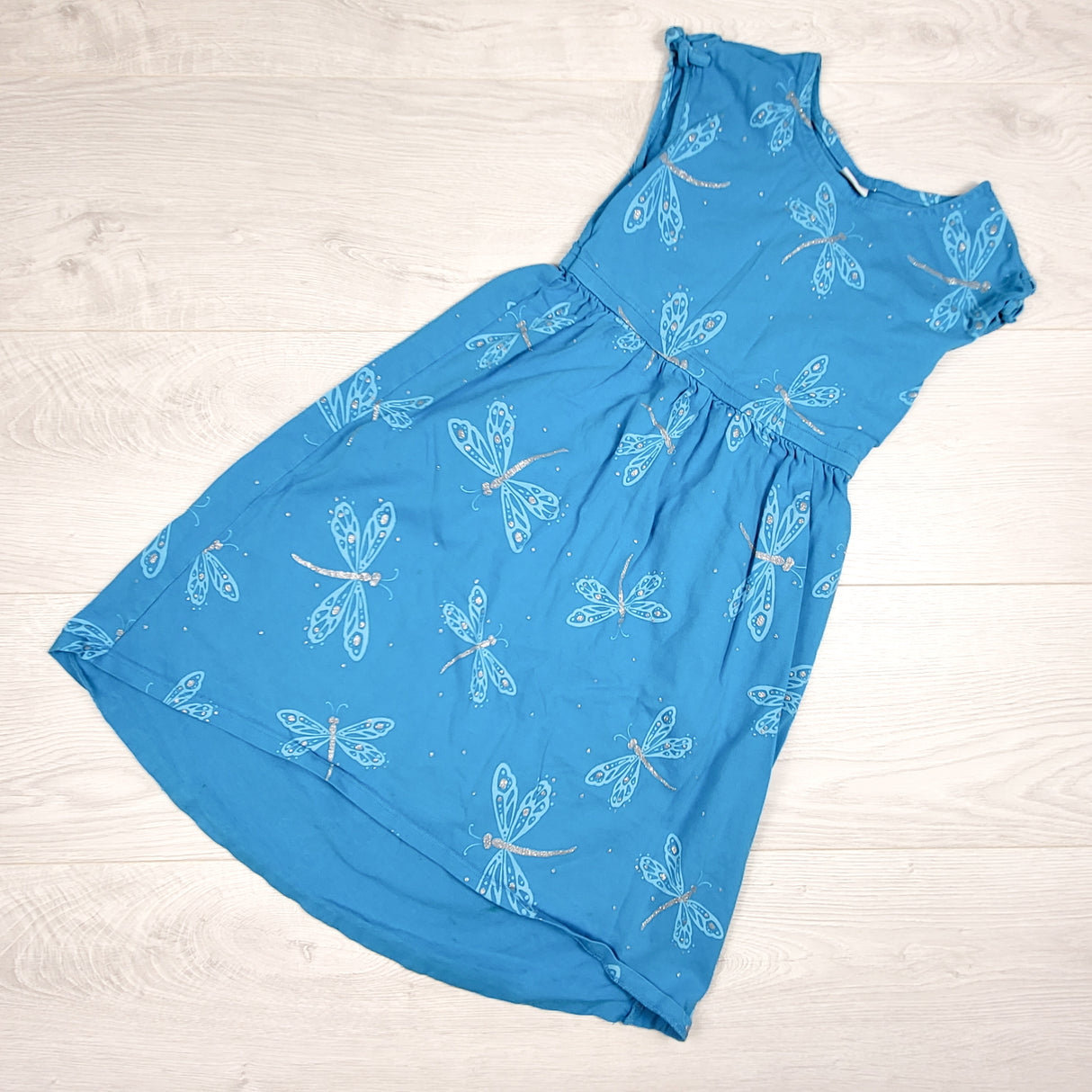 Gymboree blue dress with dragonflies. Size 6 - AS IS