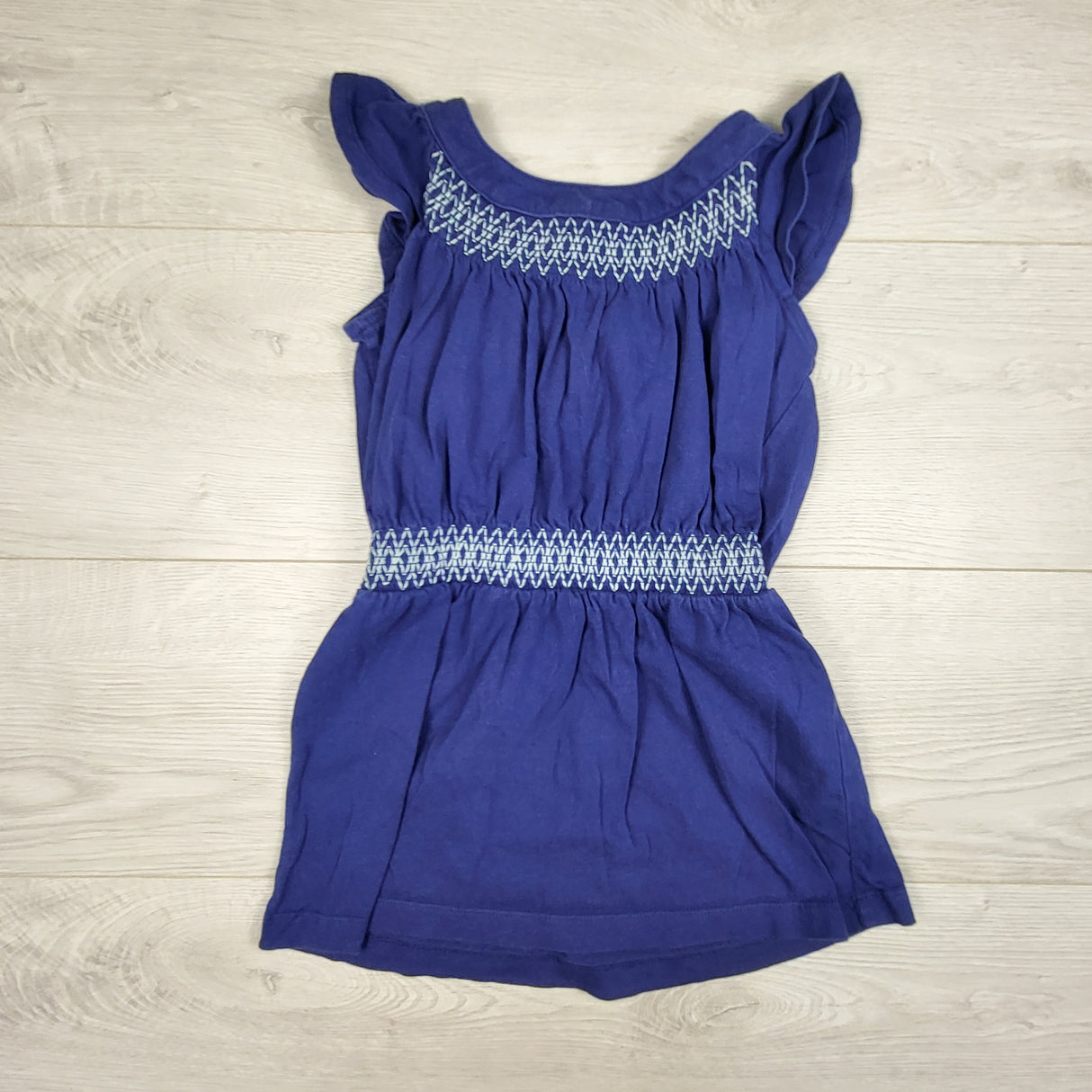 Gymboree dark blue dress with embroidered accents. Size 4T