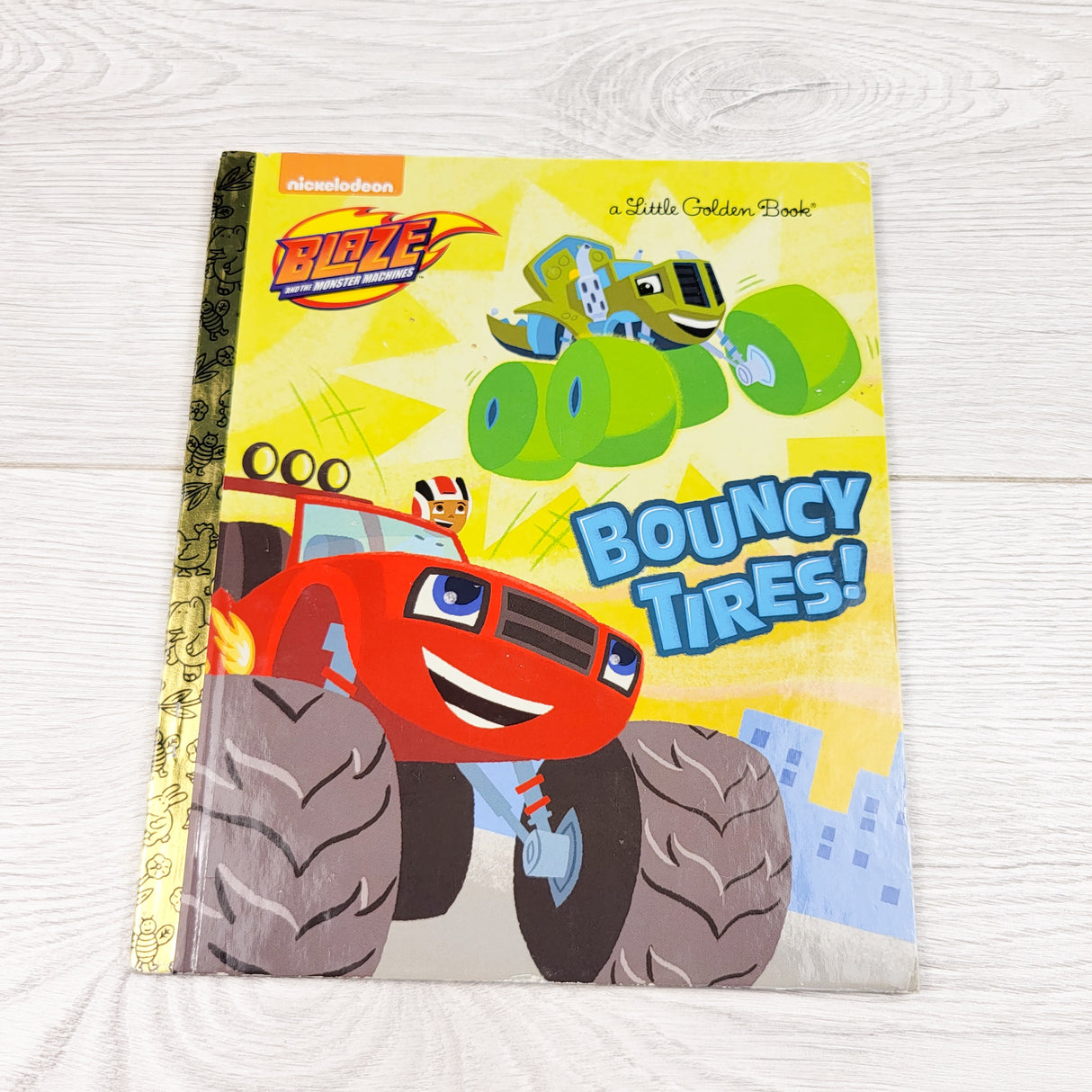 Bouncy Tires!  A Blaze golden book