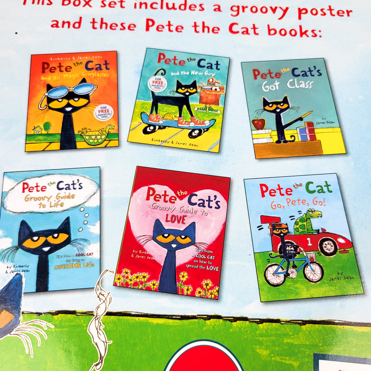 Pete the Cat's Groovy Box of Books book set (sorry, no shipping)
