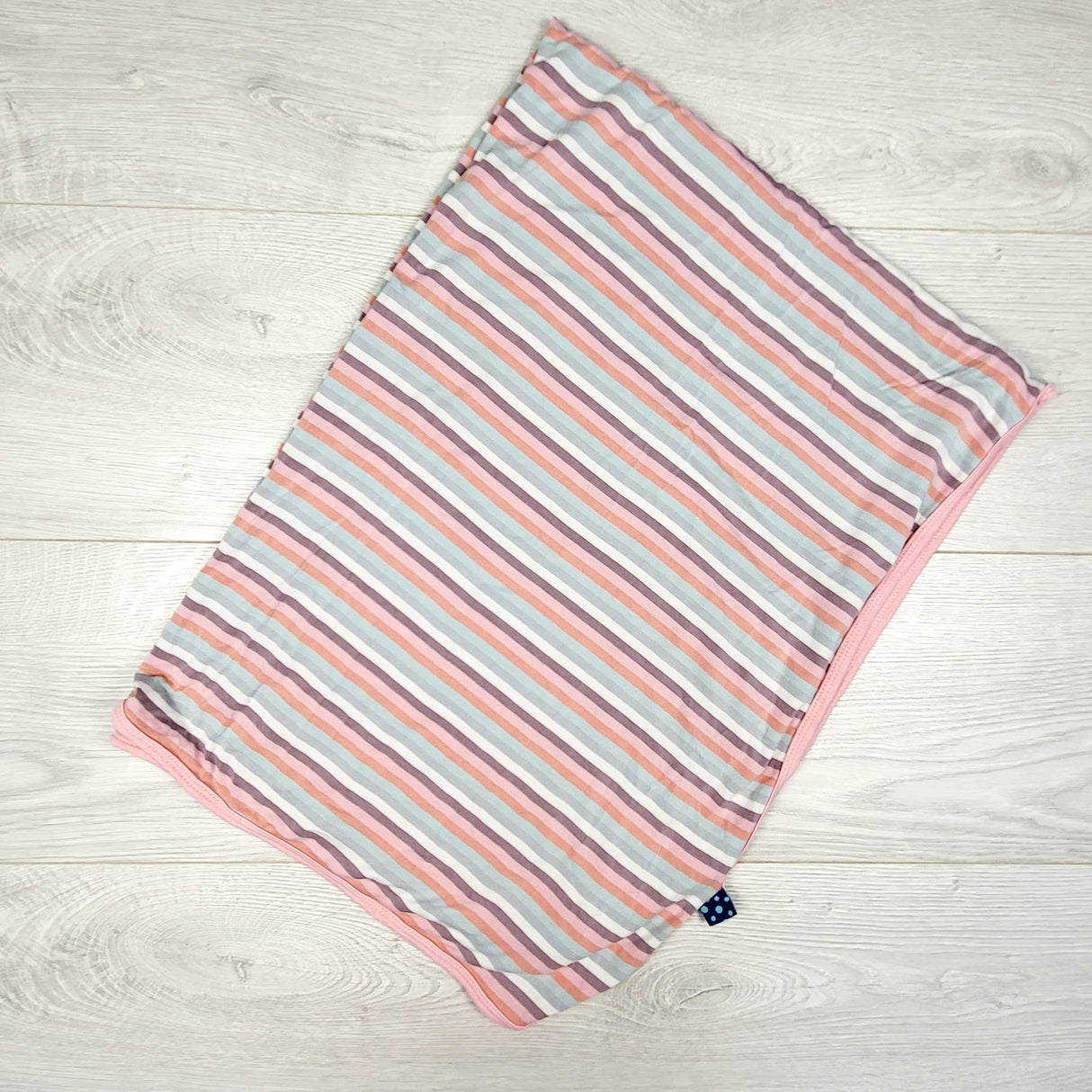 Kickee Pants striped bamboo swaddle blanket