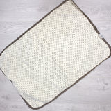 Kushies yellow polka dot waterproof change pad