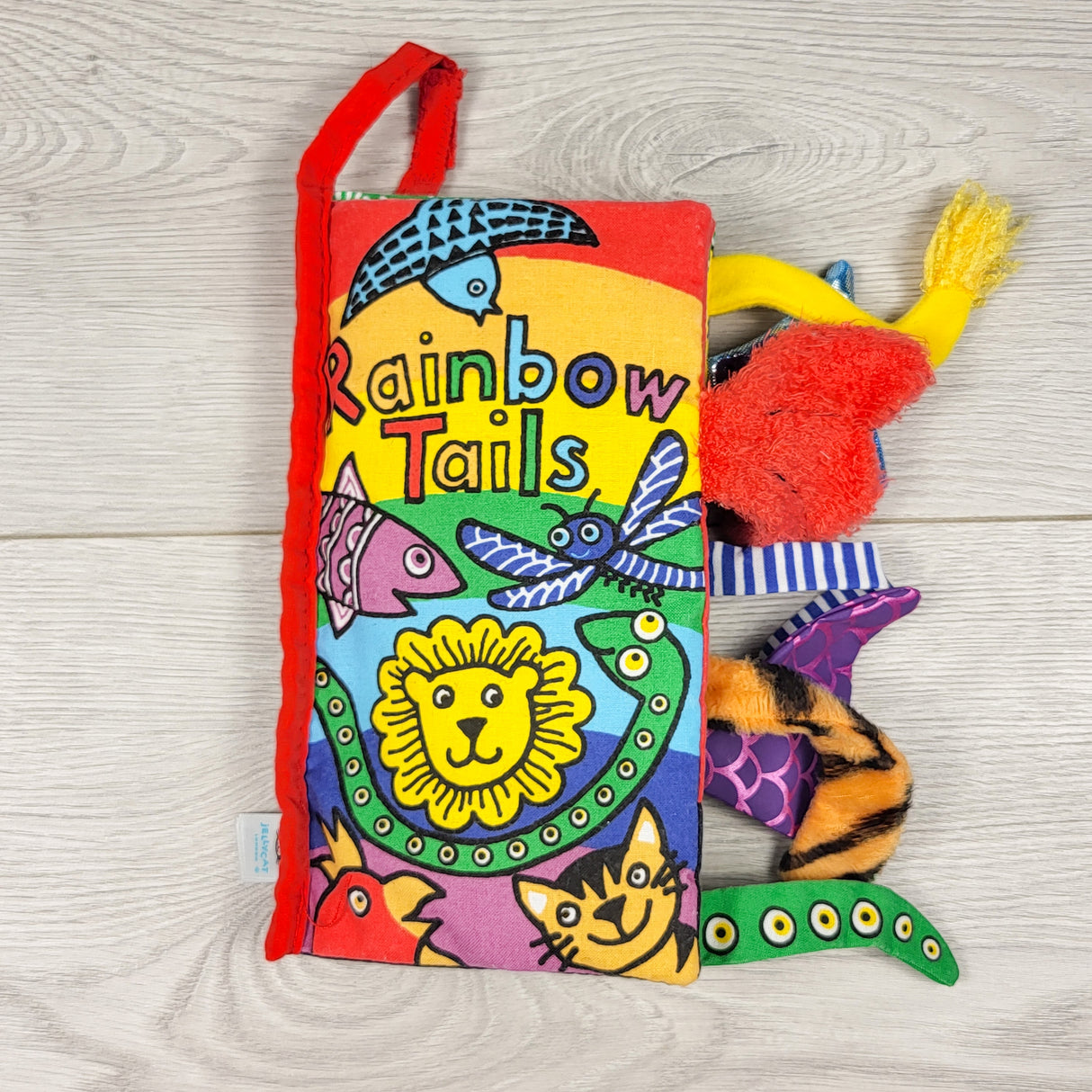 Jellycat Rainbow Tails soft book