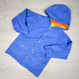 OAKI blue rain jacket. Size 5T