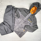 XMTN grey 2pc rain set. Size 6/6X - AS IS