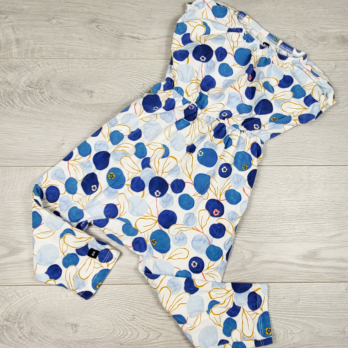 Tea Collection blueberry print romper. Size 18-24 months