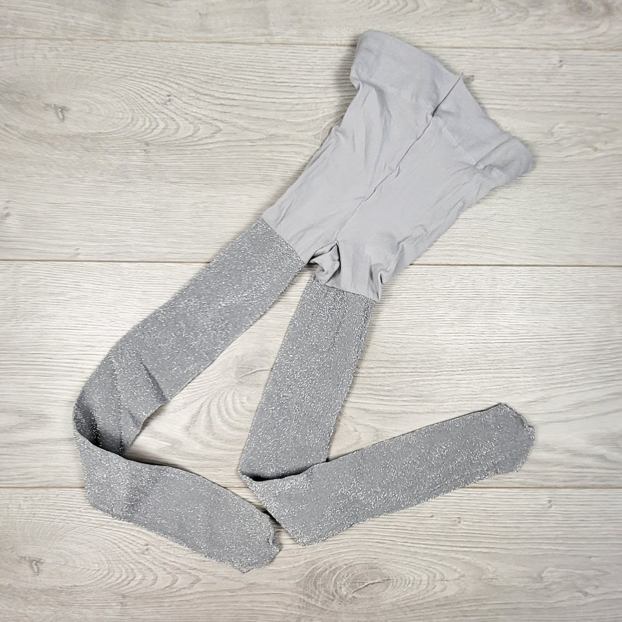Grey and silver sparkle leggings. Size 2/3T