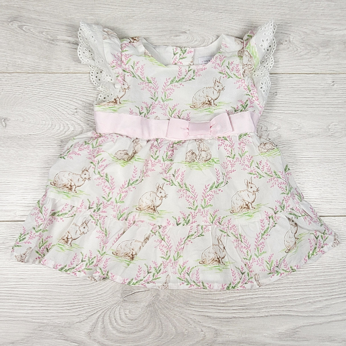 Children's Place bunny print dress. Size 0-3 months