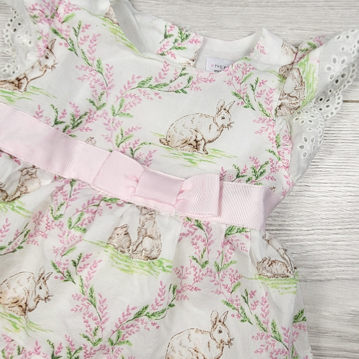 Children's Place bunny print dress. Size 0-3 months
