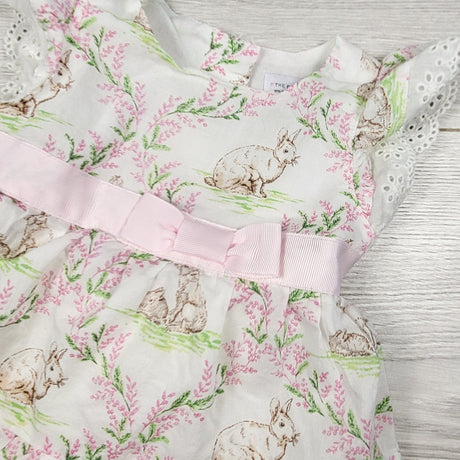 Children's Place bunny print dress. Size 0-3 months