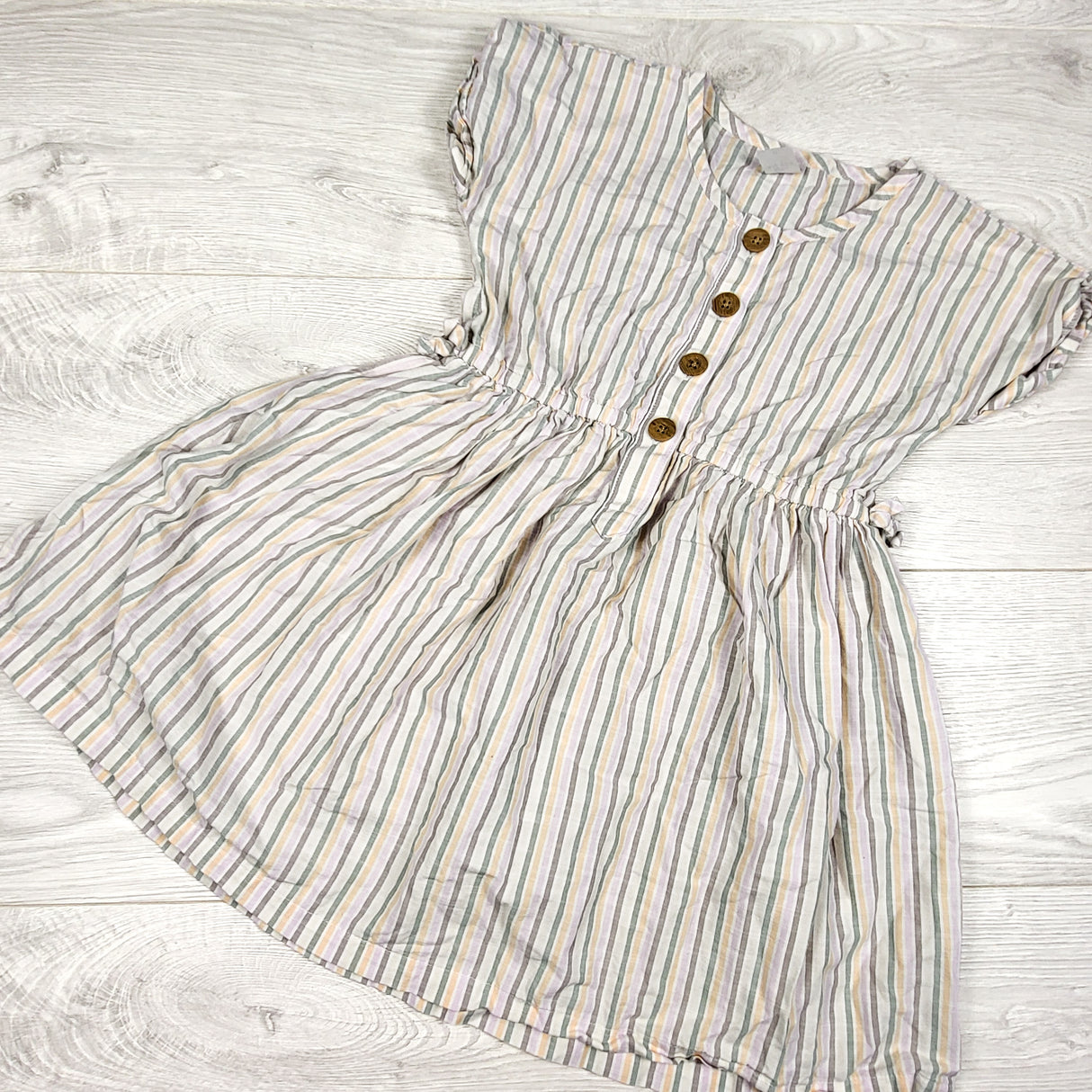Carters vertical stripe cotton dress. Size 6/6X