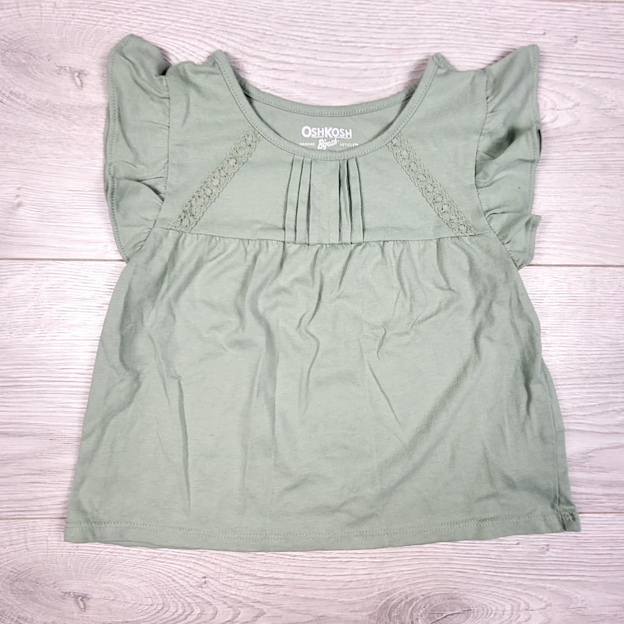 Oshkosh sage green t-shirt. Size 5T