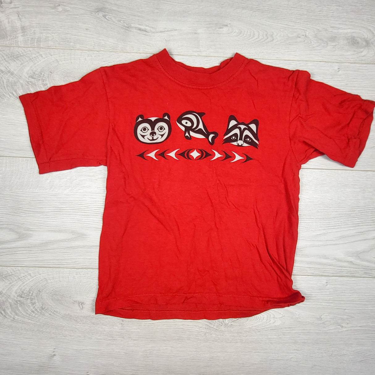 Native Northwest red t-shirt. Size 2-4T