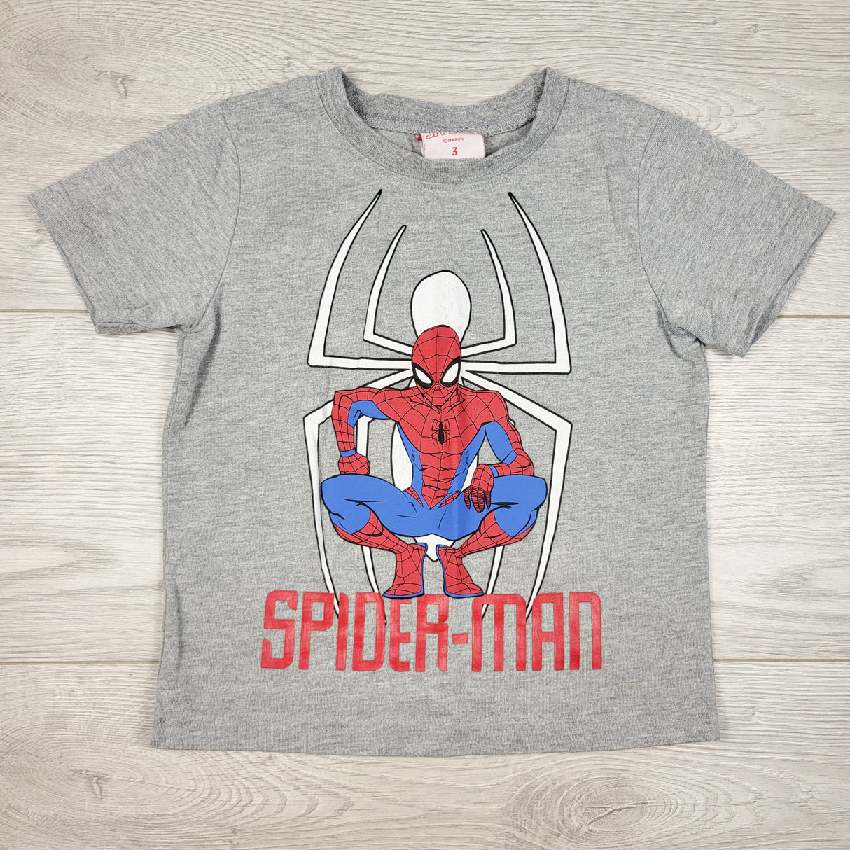 Grey Spider-man t-shirt. Size 3T