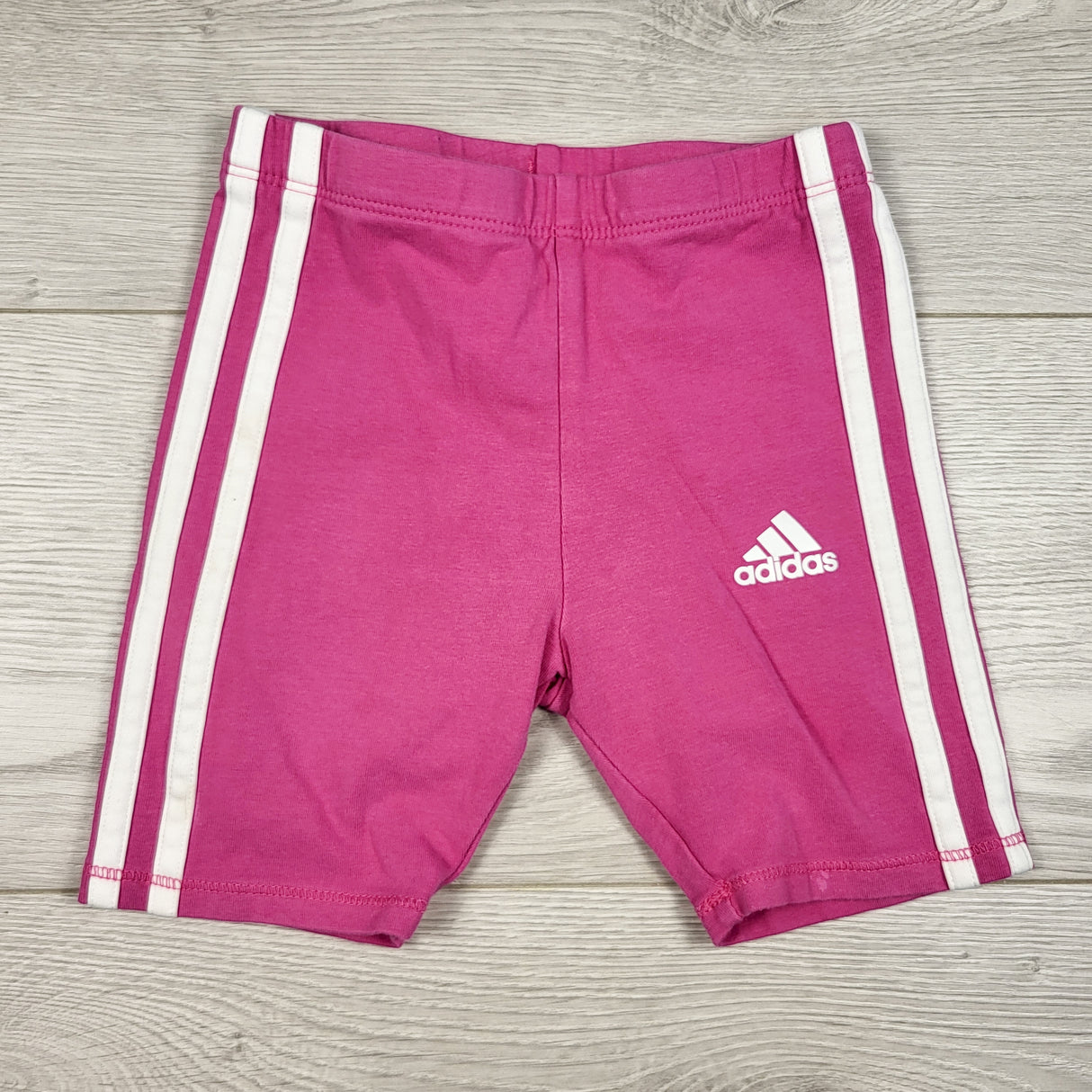 Adidas pink cotton bike shorts. Size 5T - AS IS