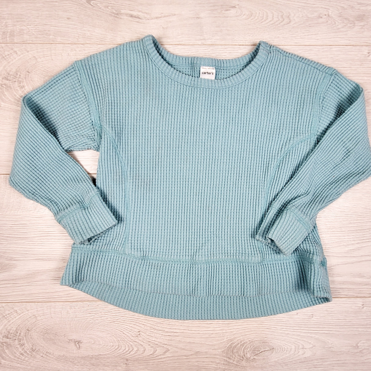 Carters aqua waffle knit top. Size 5T