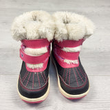 Pink snow boots. Size 8