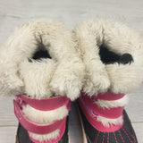 Pink snow boots. Size 8