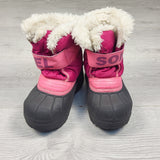 Pink Sorel snow boots. Size 10