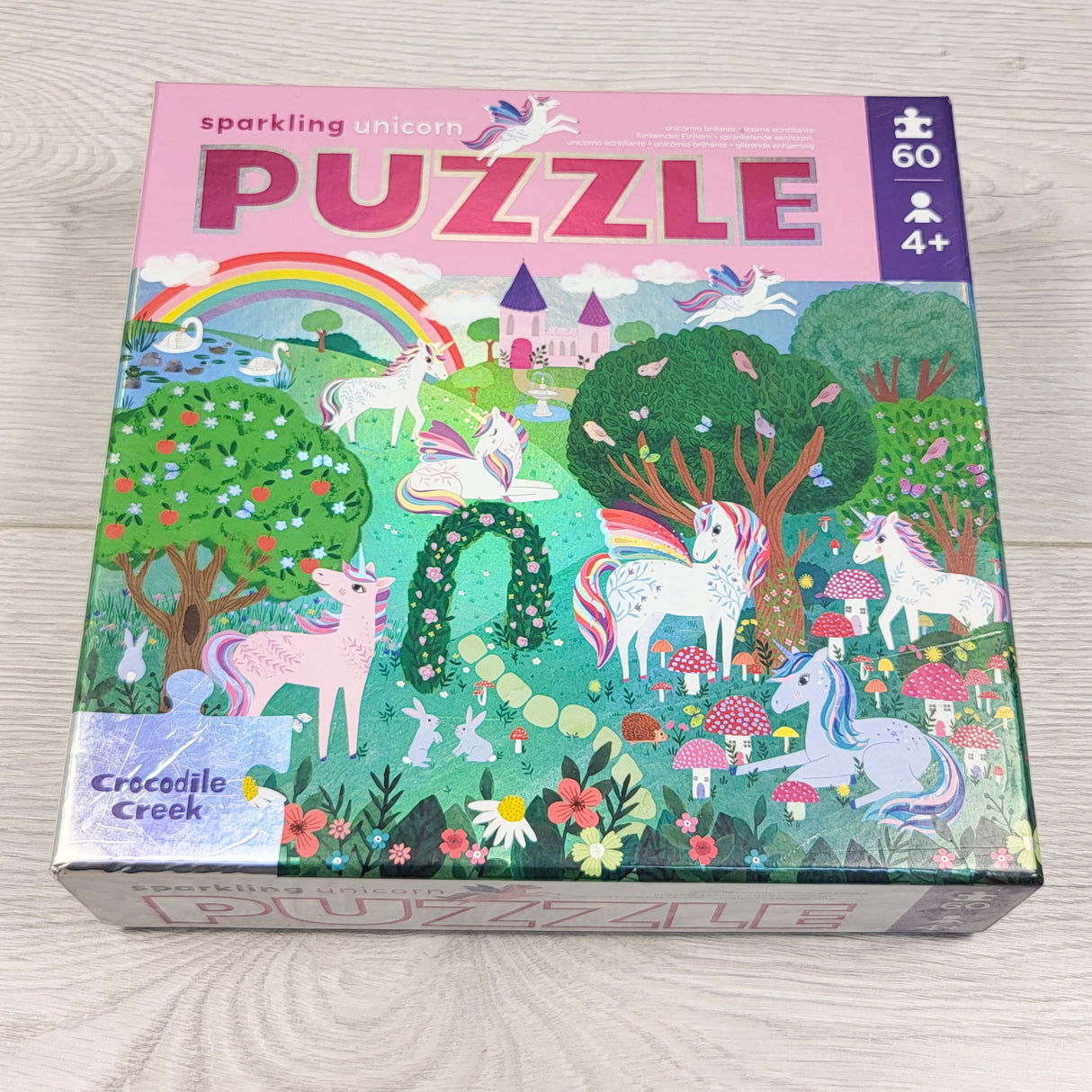 Crocodile Creek sparkling unicorn puzzle