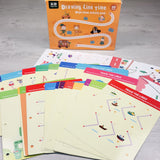 Learn Fun "Drawing Line Time" 48-Piece Wipe-Clean Activity Book Set