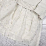 Gap ivory sweater dress with tulle skirting. Size 18-24 months