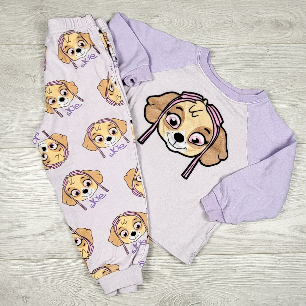 Purple Paw Patrol 2pc PJs with Skye. Size 2/3T