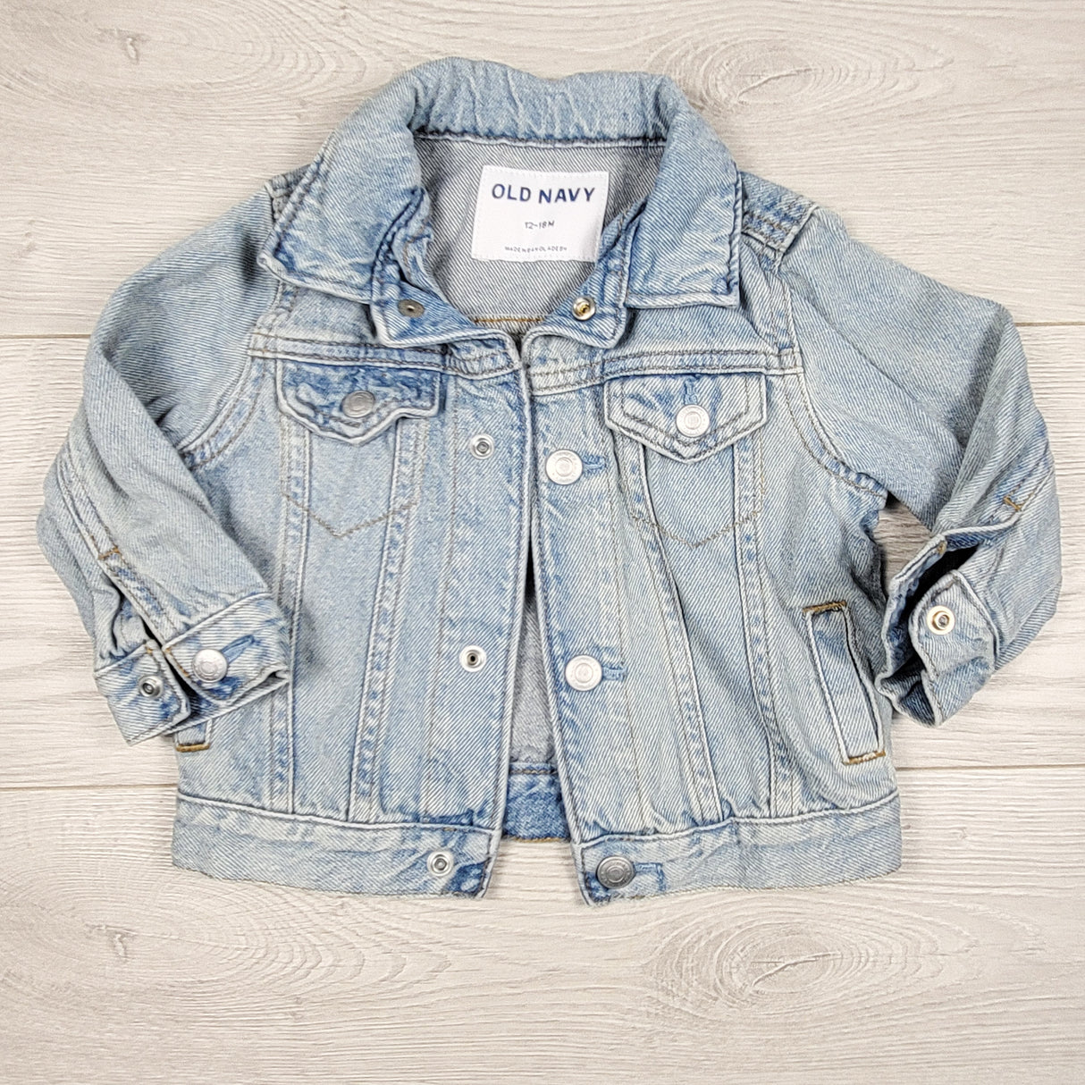 Old Navy denim jacket. Size 12-18 months