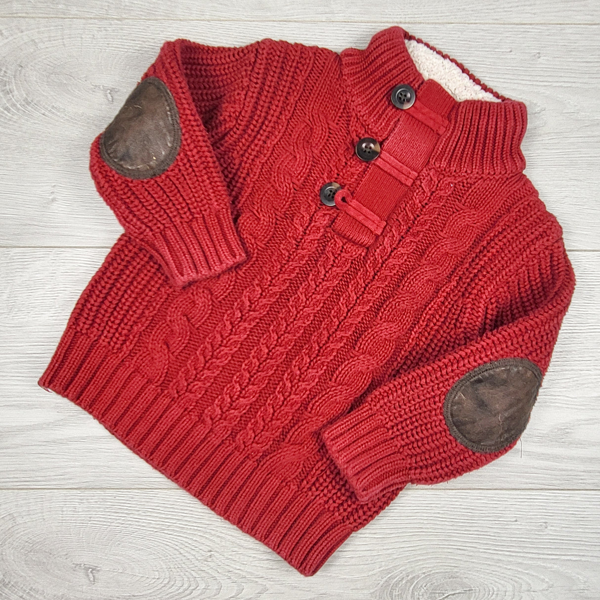 Gap red pullover cable knit sweater. Size 18-24 months