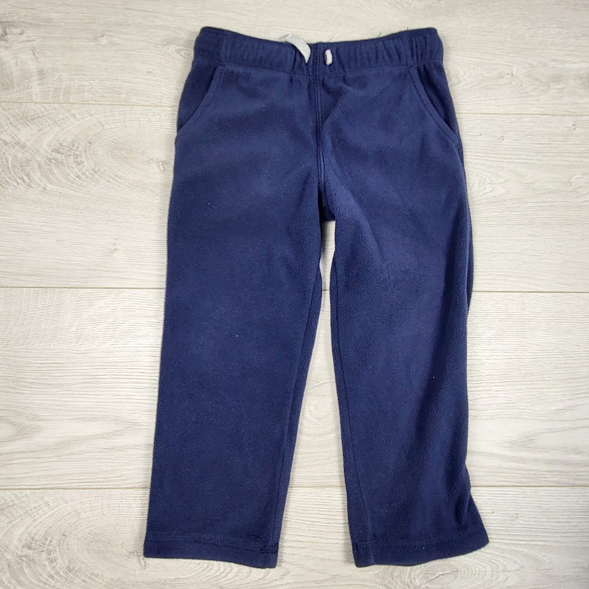 Carters navy fleece drawstring pants. Size 3T